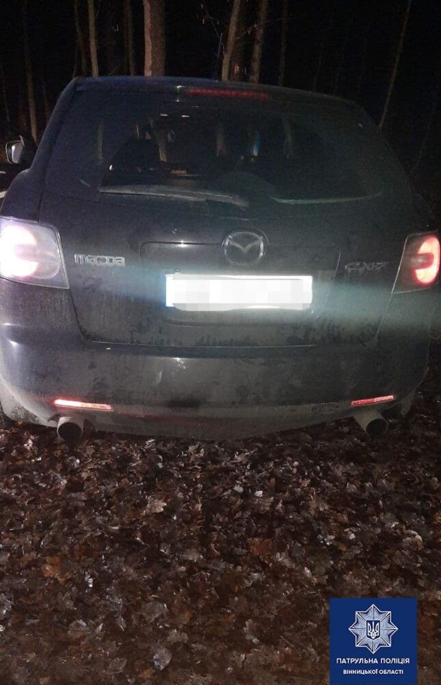 П'яний водій тікав від патрульних у лісопарк