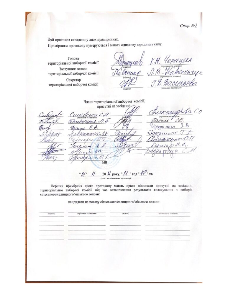 Офіційні результати виборів Липовецького міського голови